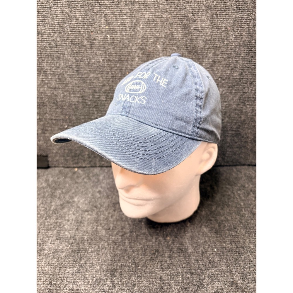 Altar'd State Here For The Snacks Football Blue Cotton Adjustable Dad Hat Cap